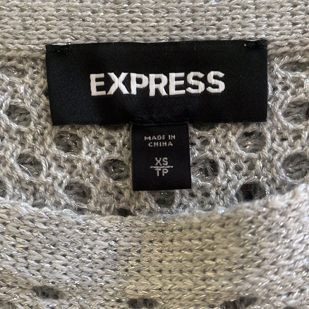 Express Extra Small Light, Gray, Silver Shimmer, … - image 5